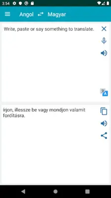 EN-HU Translator android App screenshot 1